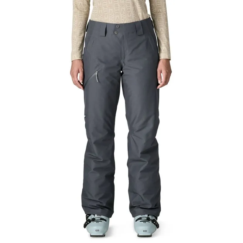 Patagonia Insulated Powder Town Women's Ski Pants in Smolder Blue-1