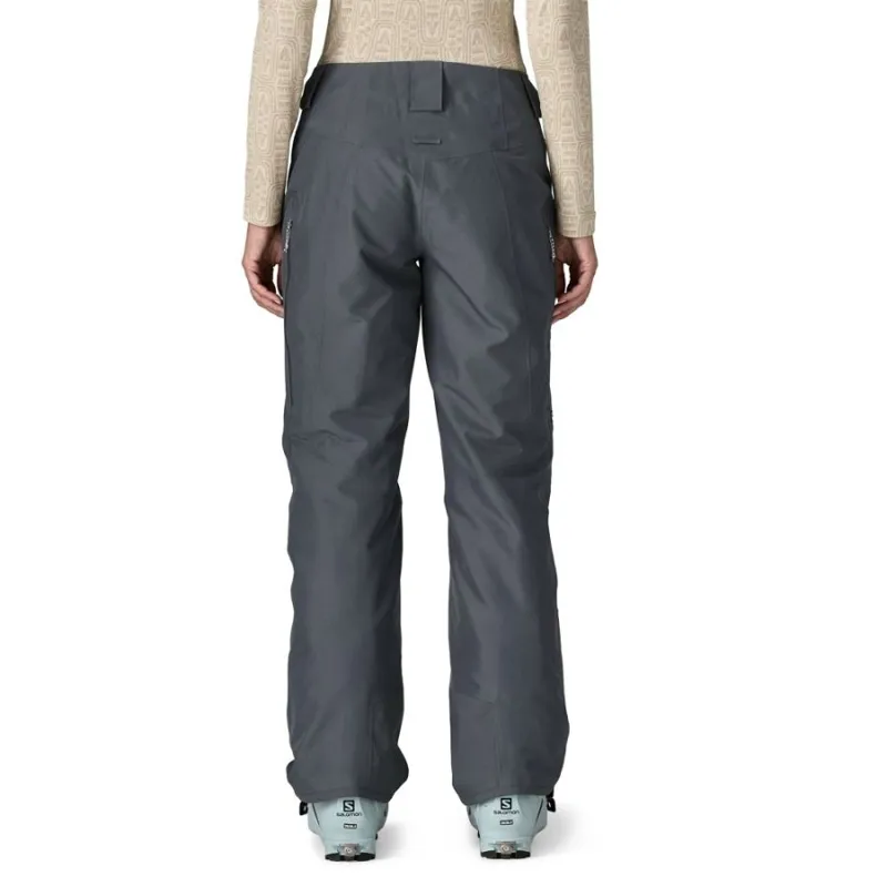 Patagonia Insulated Powder Town Women's Ski Pants in Smolder Blue-2