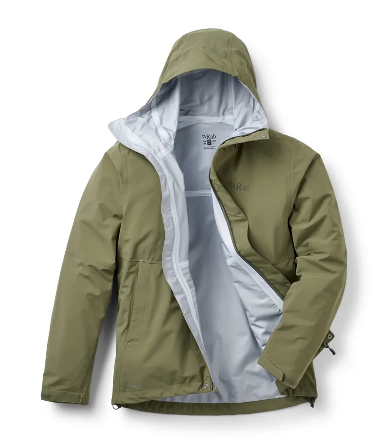 Rab Firewall Men's Waterproof Jacket in Light Khaki-1