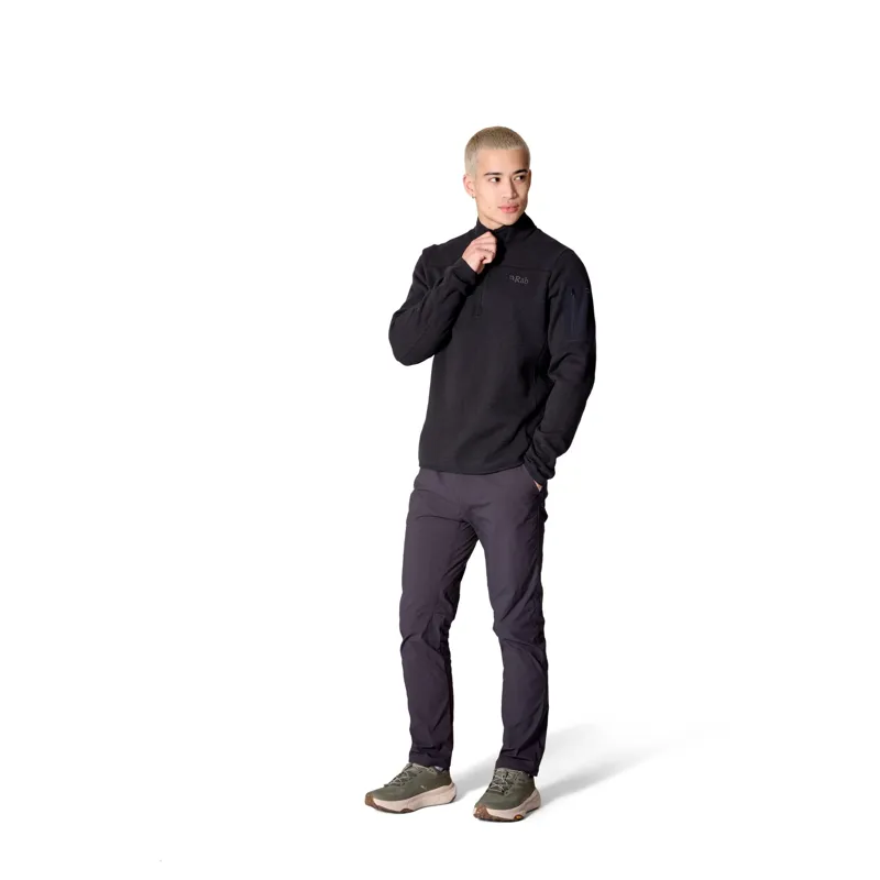 Rab Ryvoan Men's Thermic Stretch Fleece Pull-On in Ebony-2