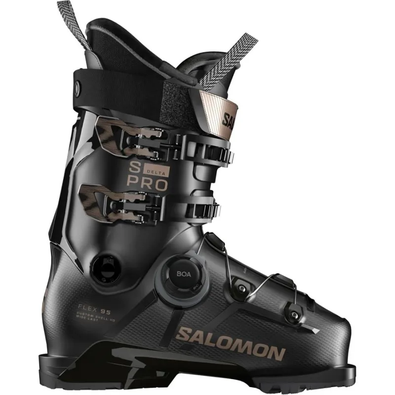 Salomon S/Pro Delta BOA 95 2026 Ski Boot 95 Black/Pink Gold Metallic