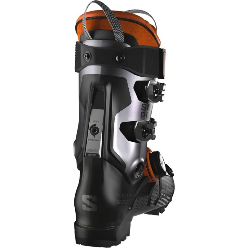Salomon S/Pro Supra BOA 110 2026 Ski Boot Black/Beluga Met./Orange-2