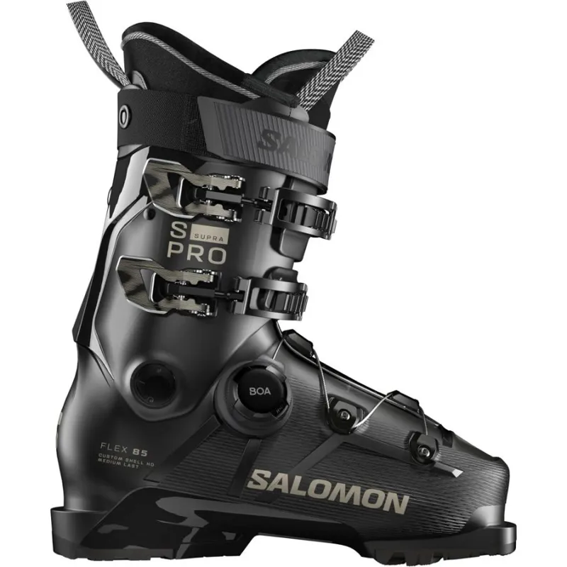 Salomon S/PRO Supra BOA 85 2026 in Black/Black/Light Bronze Metallic