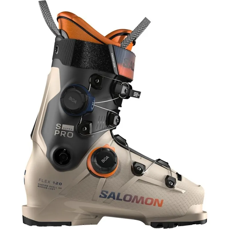 Salomon S/Pro Supra Dual BOA 120 2026 in Humus/Black/Orange Tiger