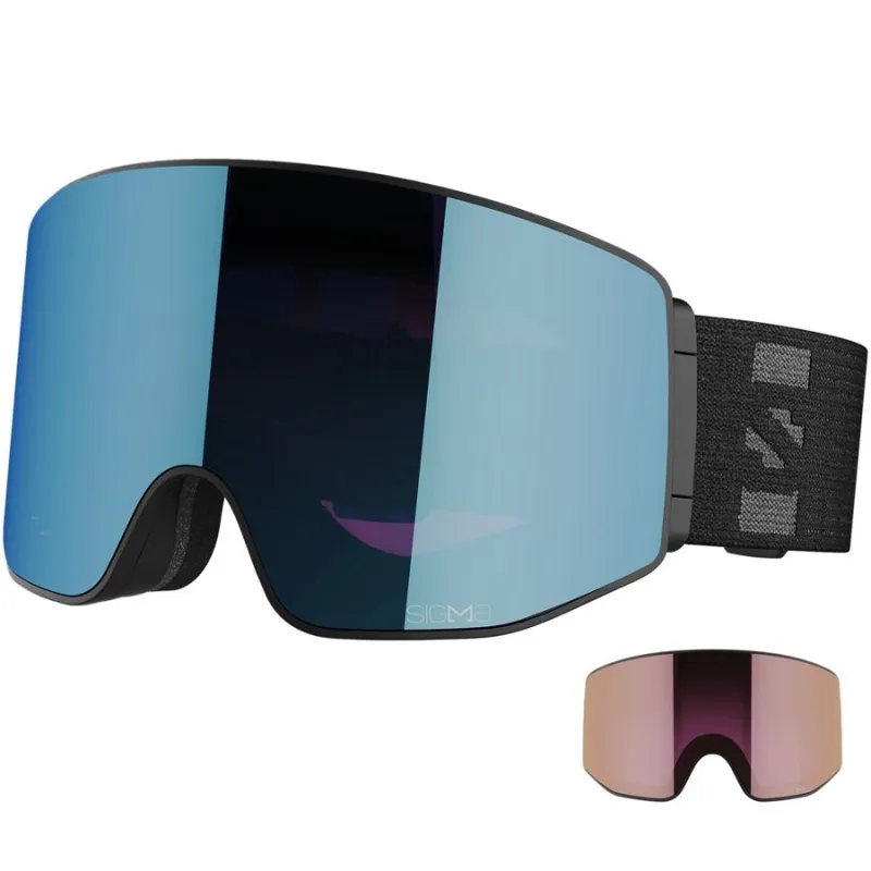 Salomon Sentry Prime Sigma Goggles with Extra Lens in Black