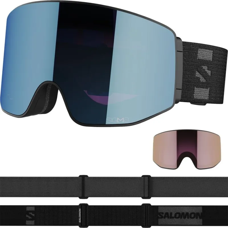 Salomon Sentry Prime Sigma Goggles with Extra Lens in Black-1