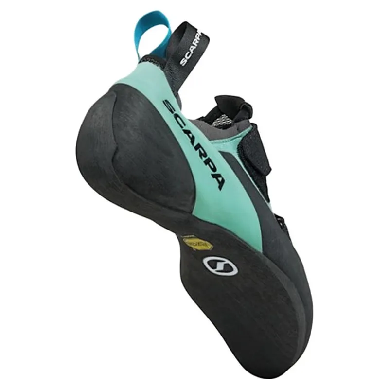 Scarpa Arpia LV Women's Climbing Shoe in Shark/Aqua-5
