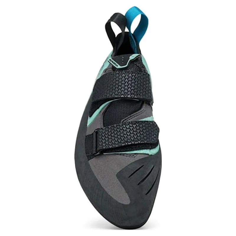 Scarpa Arpia LV Women's Climbing Shoe in Shark/Aqua-2