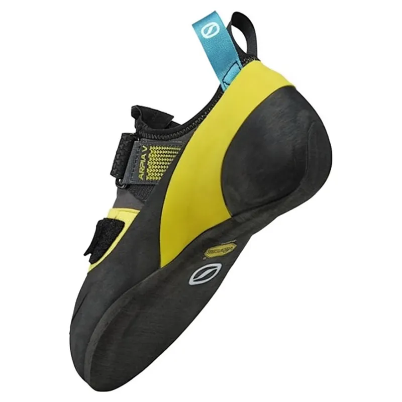 Scarpa Arpia Men's Climbing Shoe in Shark/Yellow-3