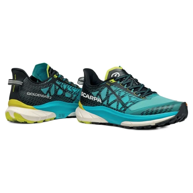 Scarpa Golden Gate 2 ATR Trail Running Shoe in Azure/Lime-4