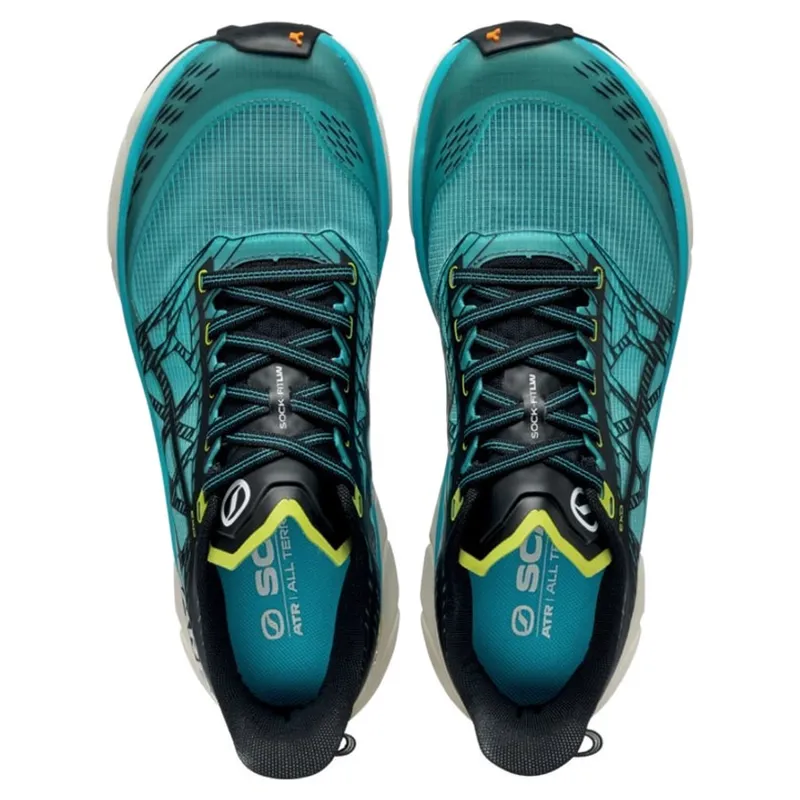 Scarpa Golden Gate 2 ATR Trail Running Shoe in Azure/Lime-5
