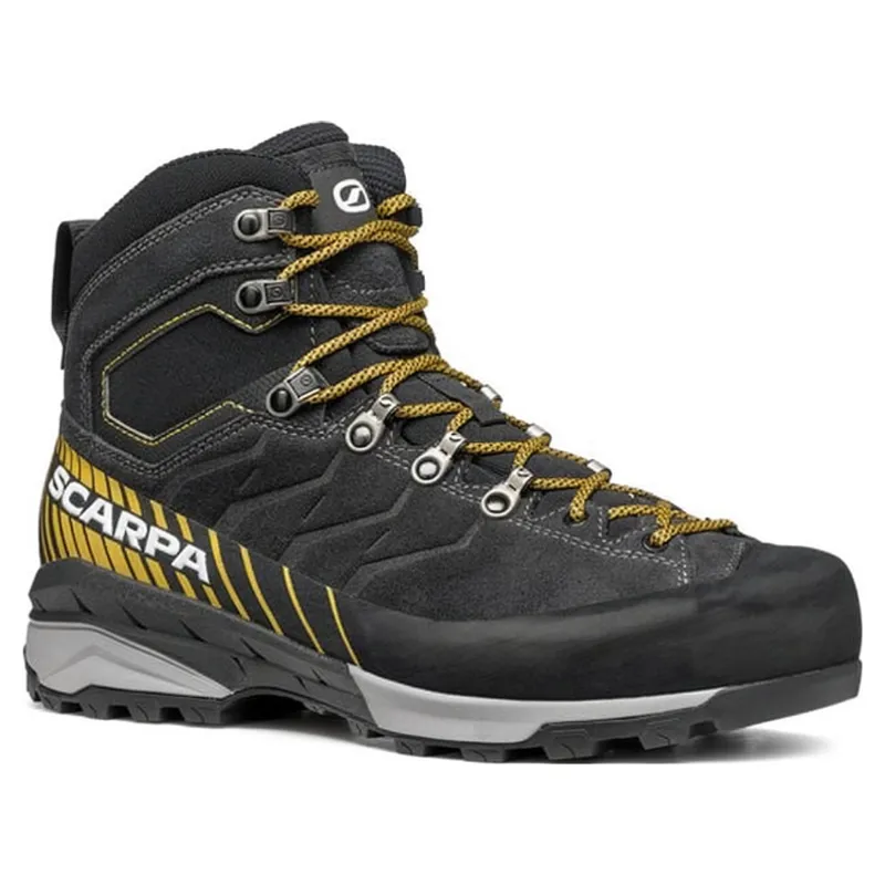 Scarpa Mescalito TRK GTX Men's Boot in Dark Anthracite and Mustard