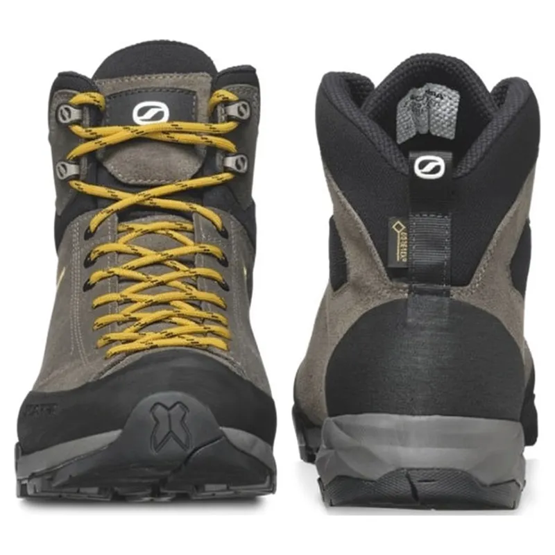 Scarpa Mojito Hike GTW Wide Fit Men's Hiking Boot in Titanium/Mustard-4