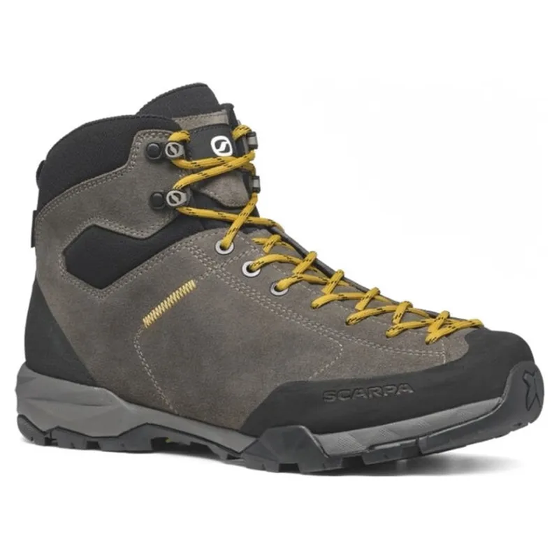 Scarpa Mojito Hike GTW Wide Fit Men's Hiking Boot in Titanium/Mustard