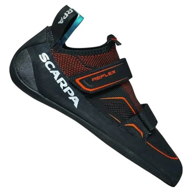 Scarpa Reflex V Men's Climbing Shoe in Black/Flame