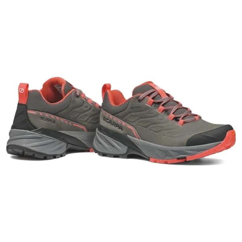 Scarpa Rush 2 PRO GTX Women's Walking Shoes in Titanium-Coral-5