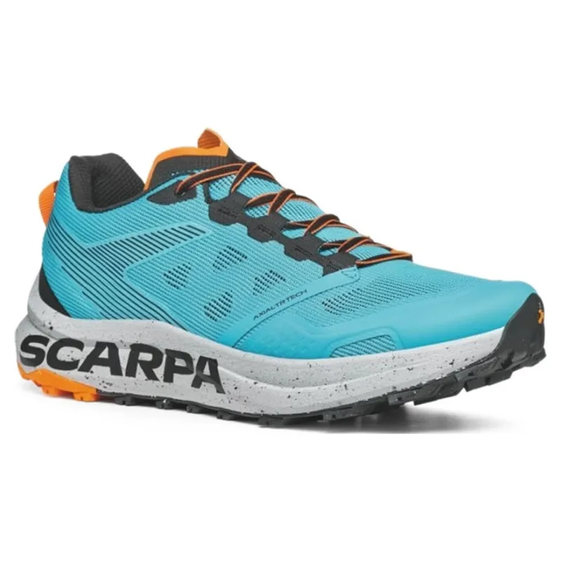 Scarpa Spin Planet Men's Trail Running Shoe in Azure/Black