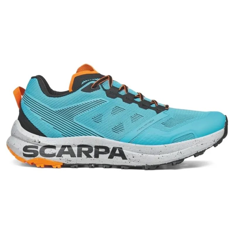 Scarpa Spin Planet Men's Trail Running Shoe in Azure/Black-1