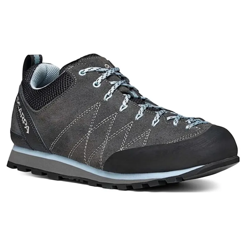 Scarpa Women's Crux Approach Shoe in Shark-Blue Radiance