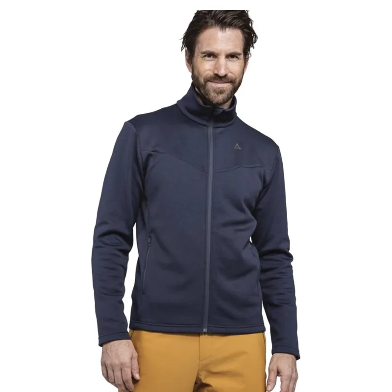 Schoffel Pine Mens Ski Fleece in Navy Blazer-2