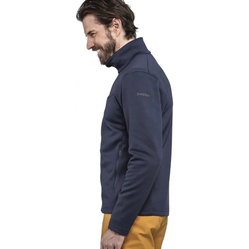 Schoffel Pine Mens Ski Fleece in Navy Blazer-4