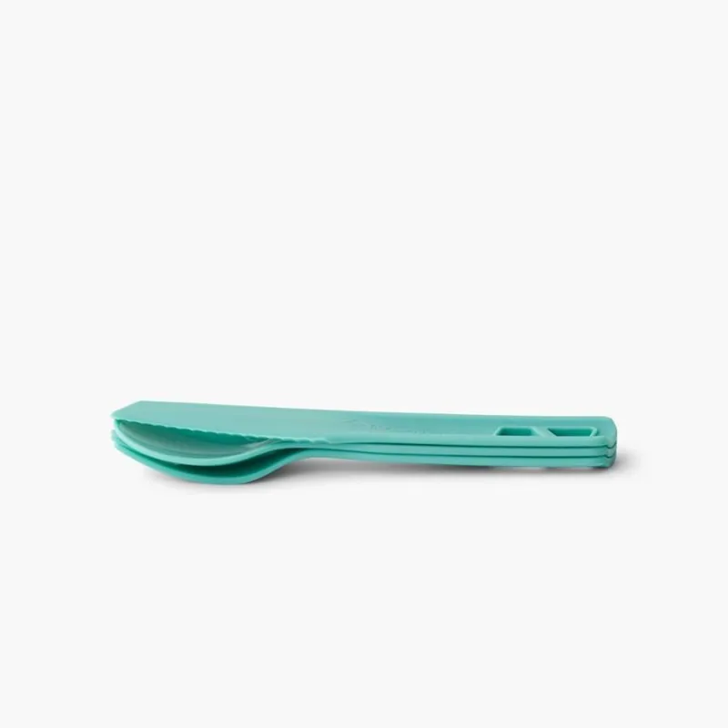 Sea To Summit Passage Cutlery Set 3 Piece in Aqua Sea Blue-Green-1