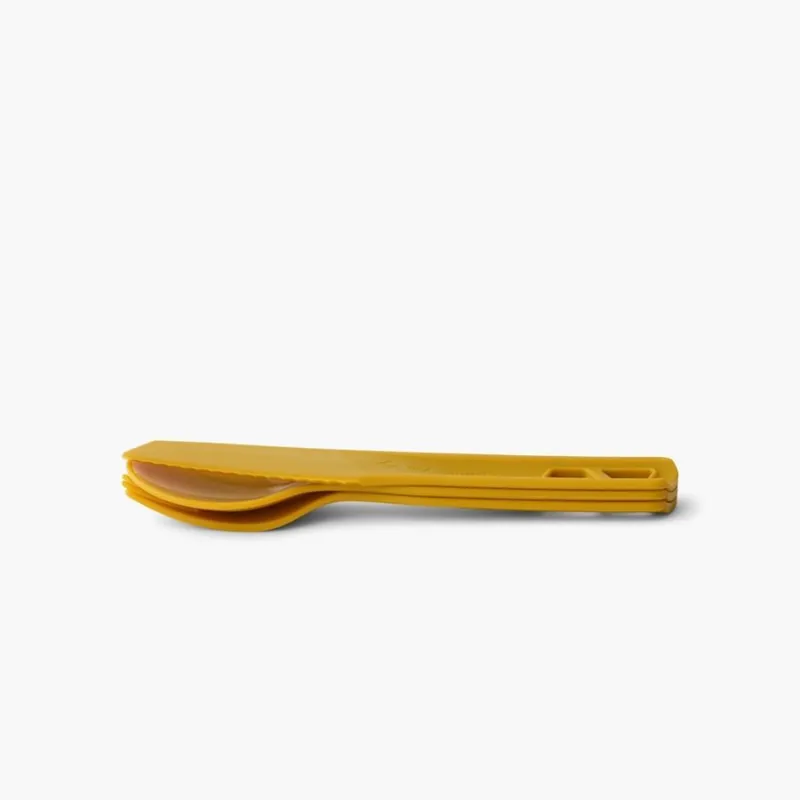 Sea To Summit Passage Cutlery Set 3 Piece in Arrowwood Yellow-1