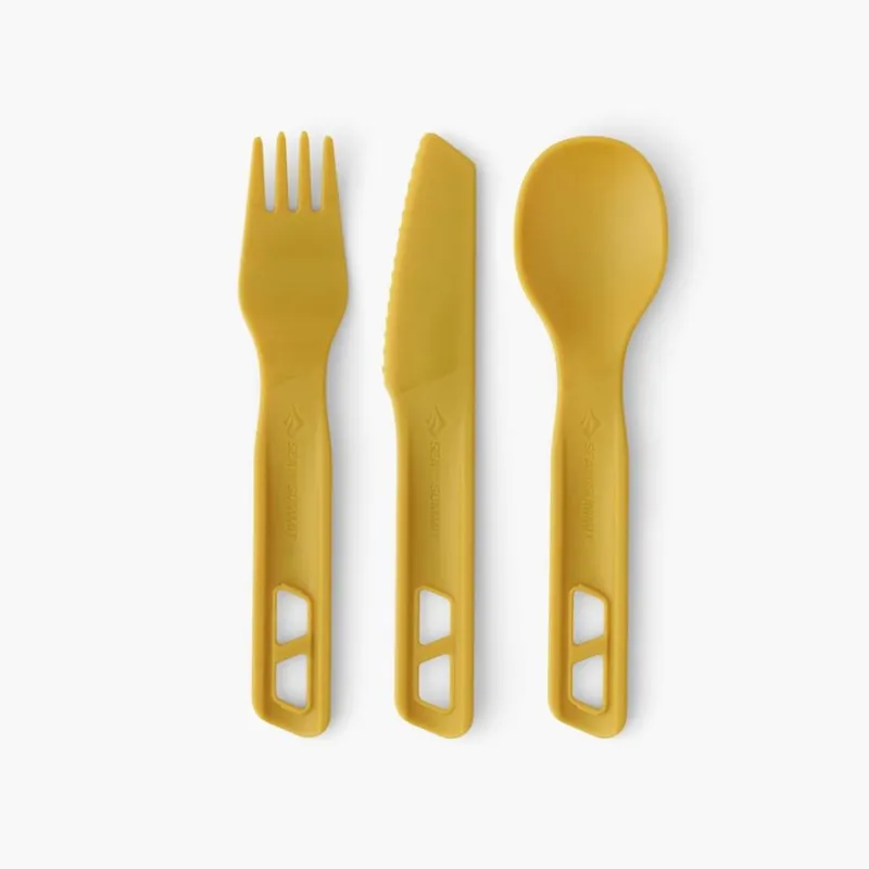Sea To Summit Passage Cutlery Set 3 Piece in Arrowwood Yellow