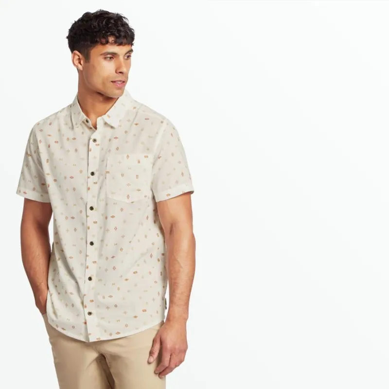 Sherpa Bhutan Geo Men's Short Sleeved Shirt in Peetho-1