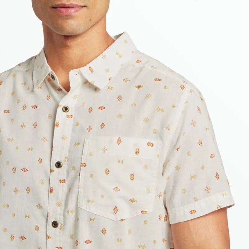 Sherpa Bhutan Geo Men's Short Sleeved Shirt in Peetho-3