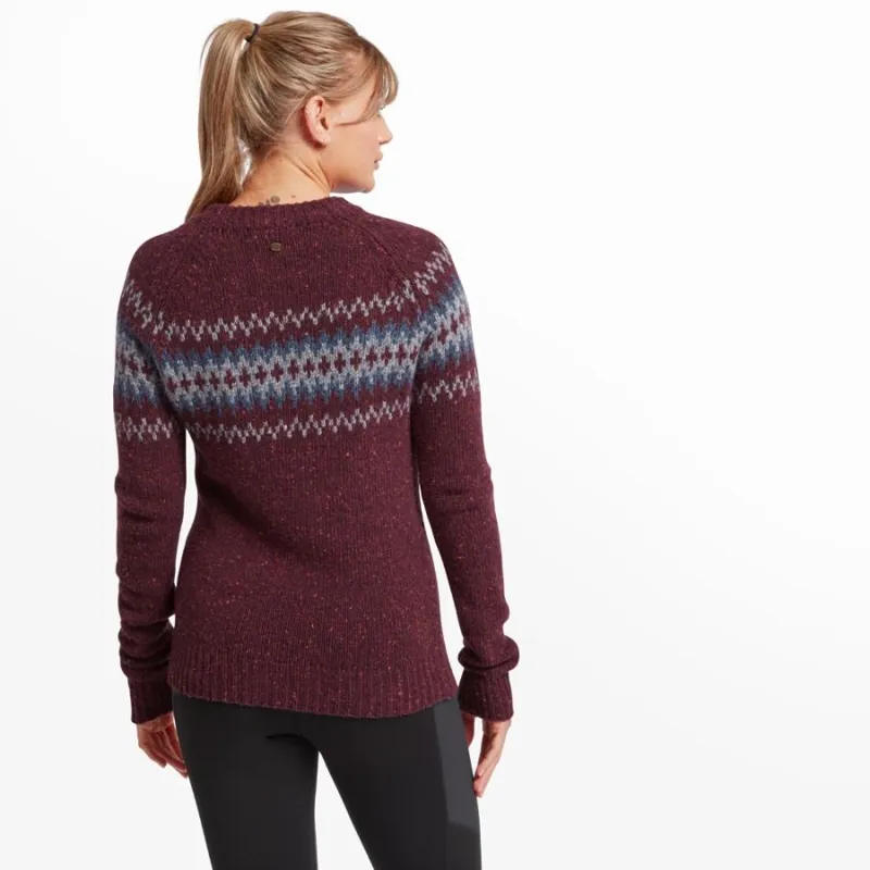 Sherpa Dumji Crew Sweater Women's in Beet Red-4