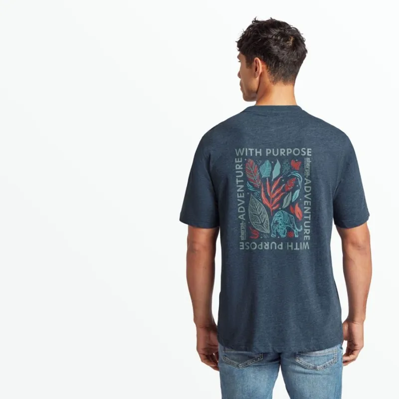 Sherpa Purpose Men's Tee in Neelo Blue-3