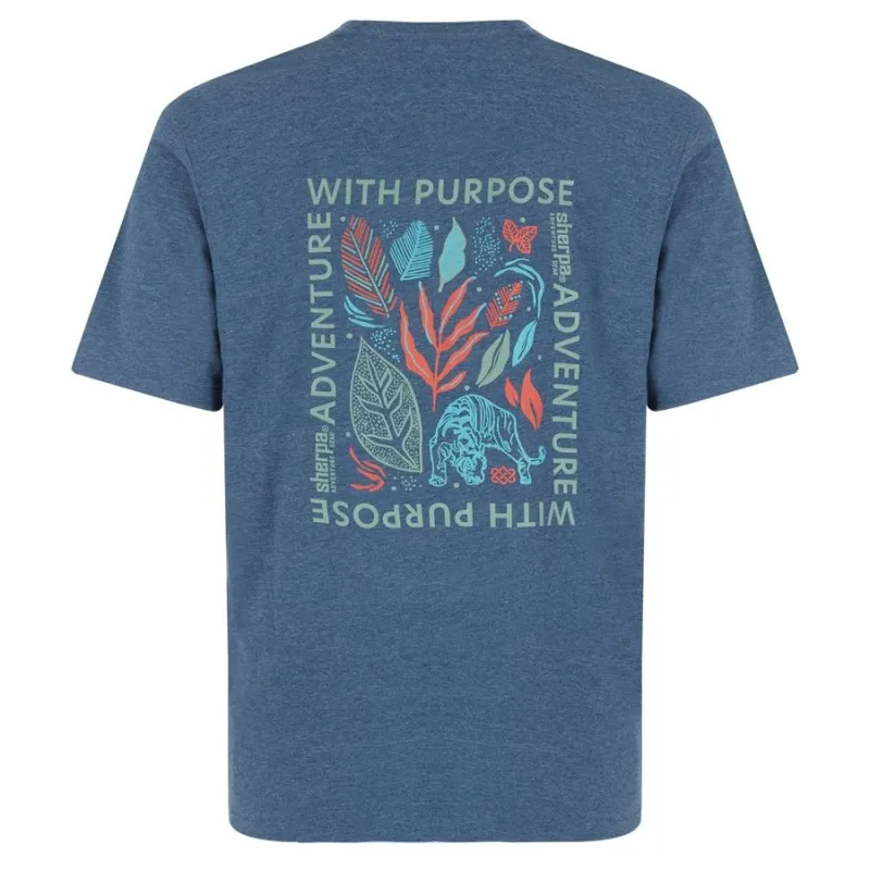 Sherpa Purpose Men's Tee in Neelo Blue-1