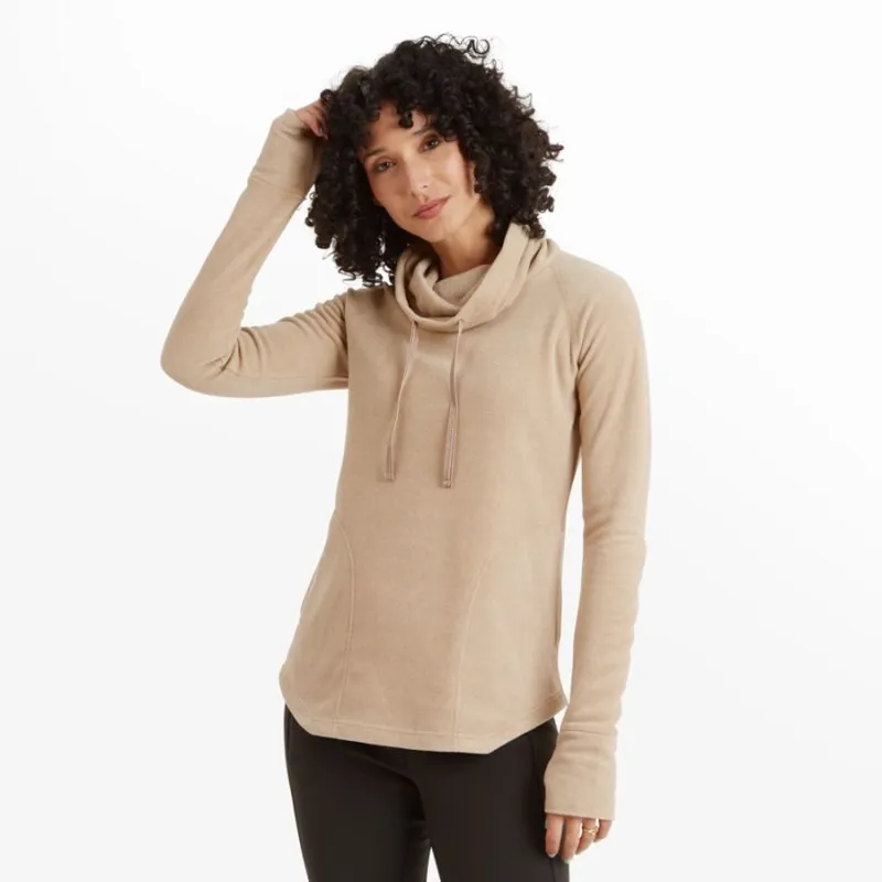 Sherpa Rolpa Women's Fleece Pullover in Bardiya Sand-1