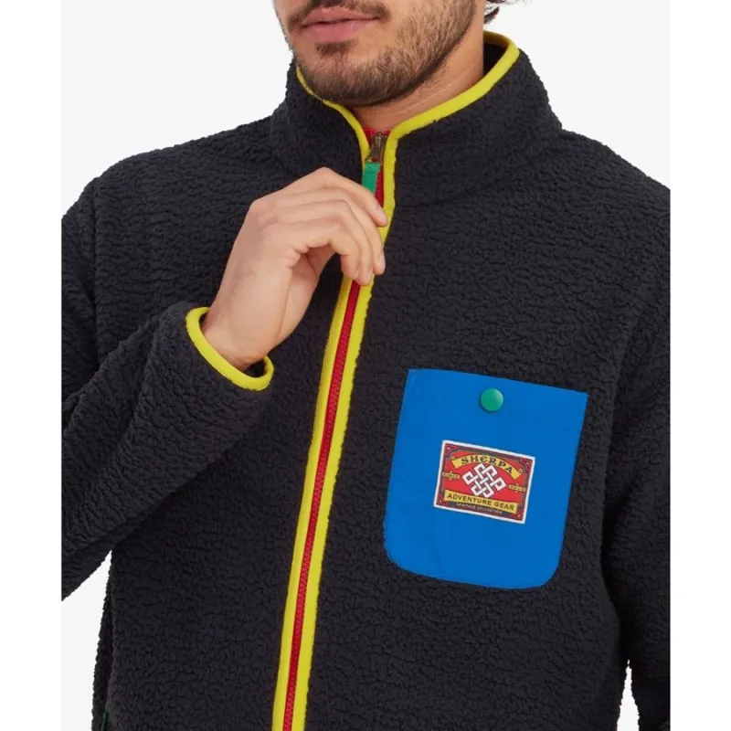 Sherpa Tarcho Full Zip Fleece in Black-7