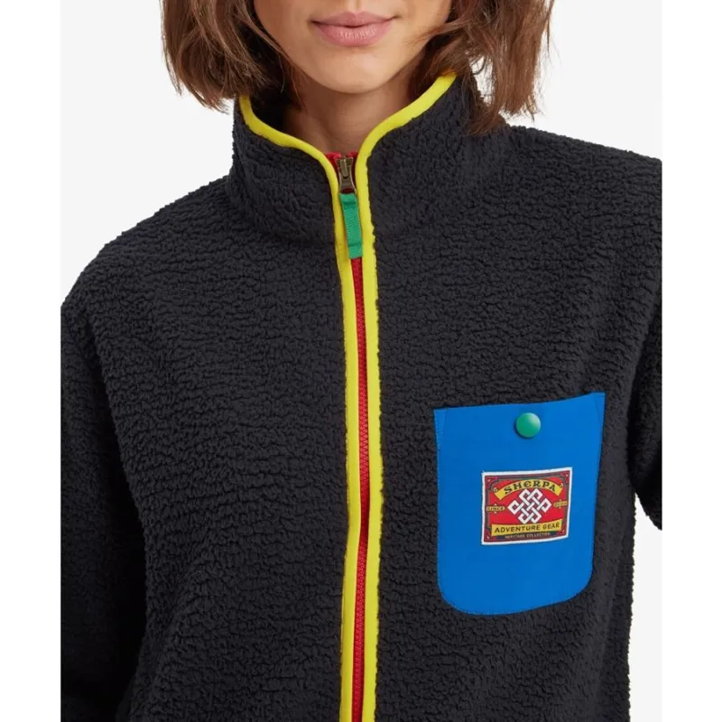 Sherpa Tarcho Full Zip Fleece in Black-8