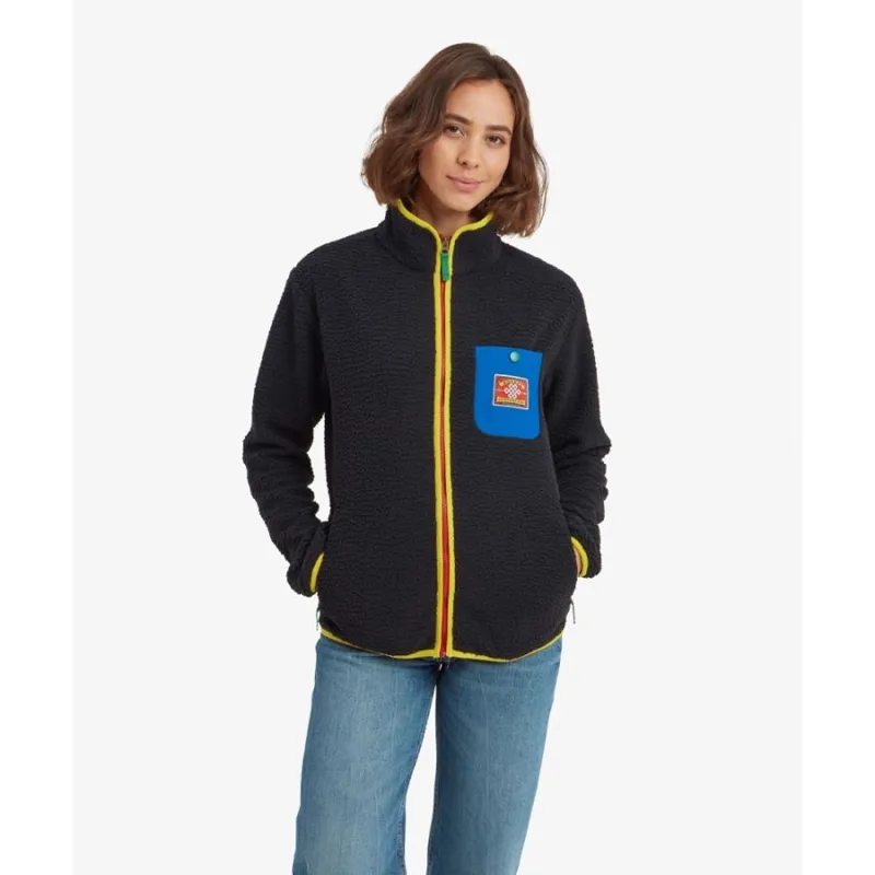 Sherpa Tarcho Full Zip Fleece in Black-4