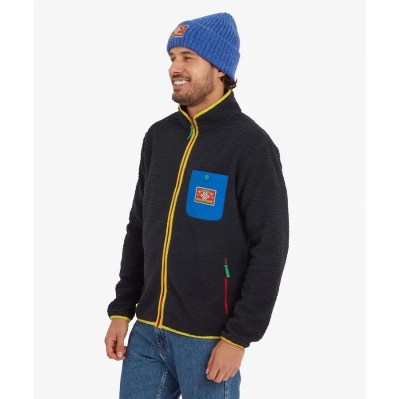Sherpa Tarcho Full Zip Fleece in Black-2