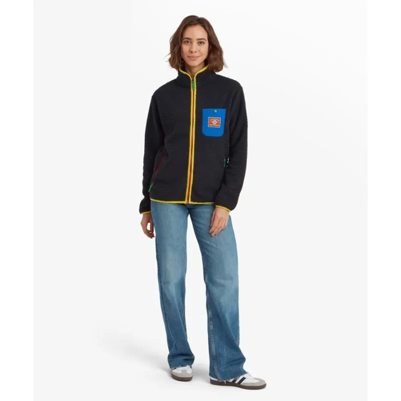 Sherpa Tarcho Full Zip Fleece in Black-5