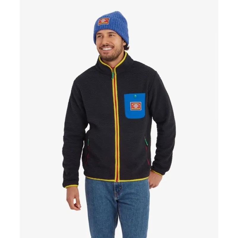 Sherpa Tarcho Full Zip Fleece in Black-1
