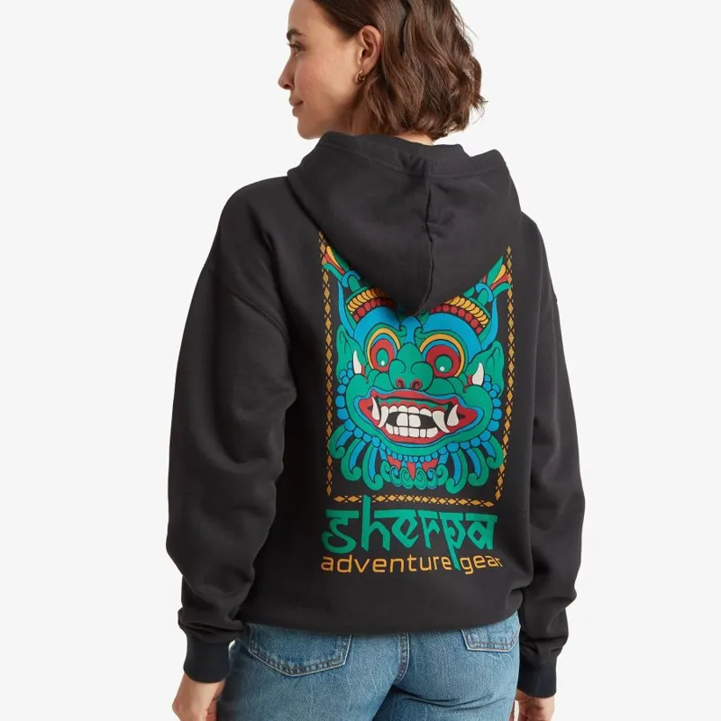 Sherpa Tarcho Mask Unisex Hoodie Sweatshirt in Black-6