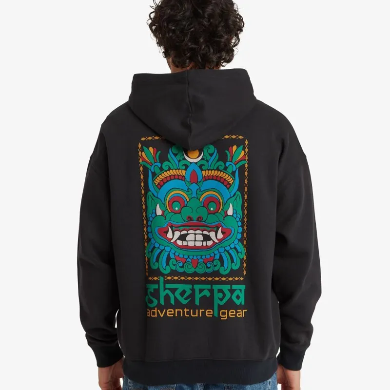 Sherpa Tarcho Mask Unisex Hoodie Sweatshirt in Black-5