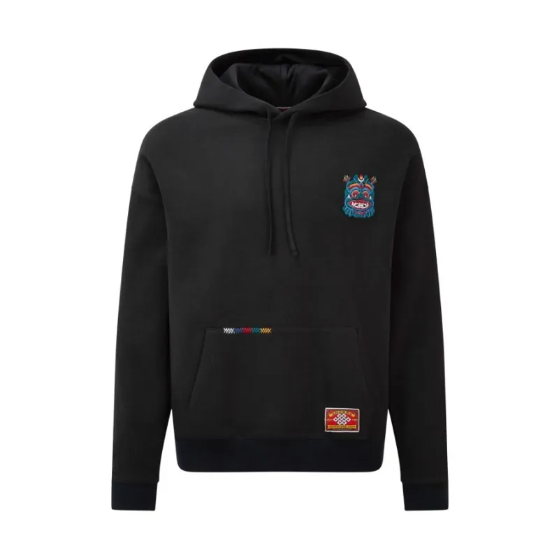 Sherpa Tarcho Mask Unisex Hoodie Sweatshirt in Black