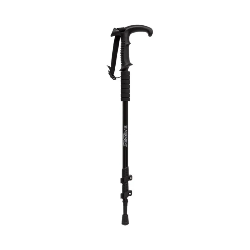 Silverpoint Catbells Walking Pole Single in Black-1