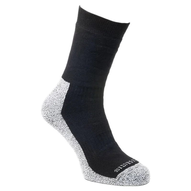 Silverpoint Comfort Hiker Walking Socks in Black Melange