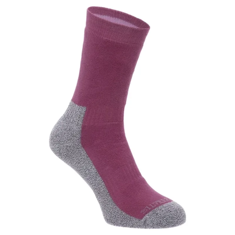 Silverpoint Comfort Hiker Socks in Ibis Rose