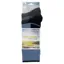 Silverpoint Merino Cross Country Two Pair Socks Denim Navy/Grey Marl