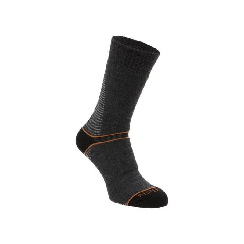 Silverpoint On The Move Boot Sock in Grey and Orange