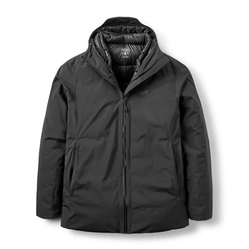 Rab Men's Valiance Waterproof Down Jacket in Black