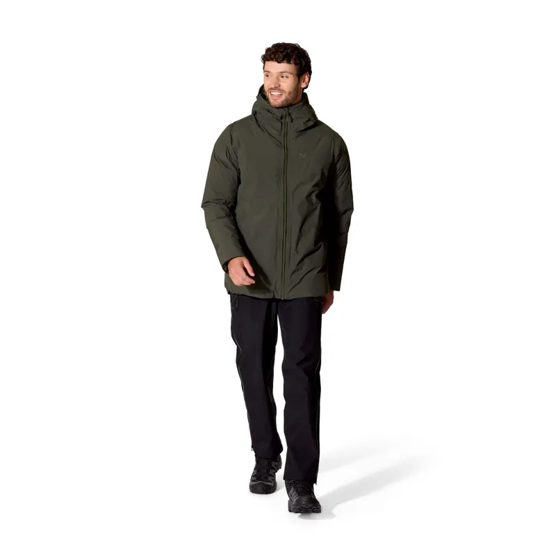 Rab Men's Valiance Waterproof Down Jacket in Dark Army-4